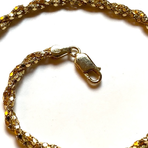 Sterling Silver Rope Chain Necklace & Bracelet Set - Picture 3 of 10